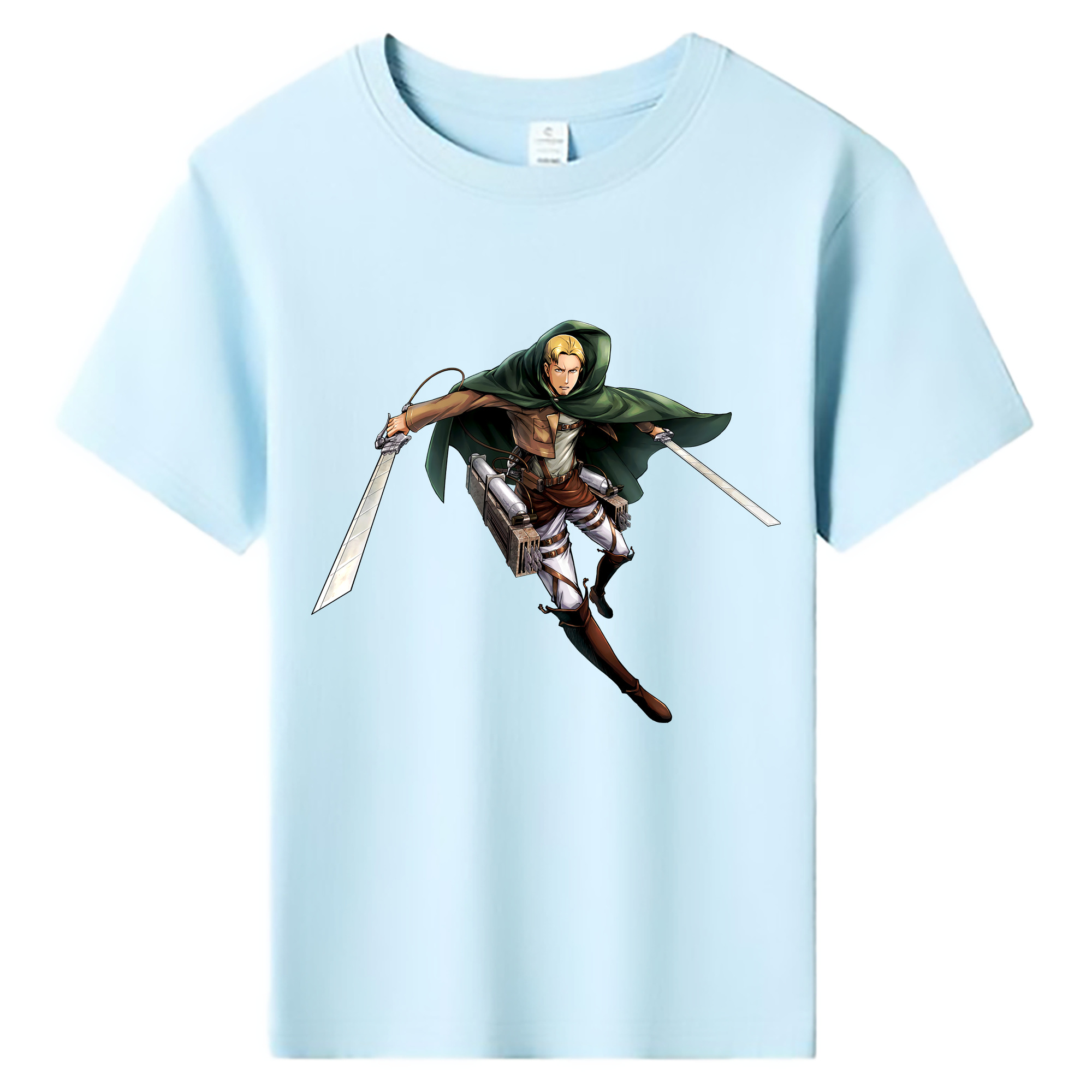 （画像用） 進撃の巨人 Attack on Titan 綿100％キッズTシャツ（フロントプリント）